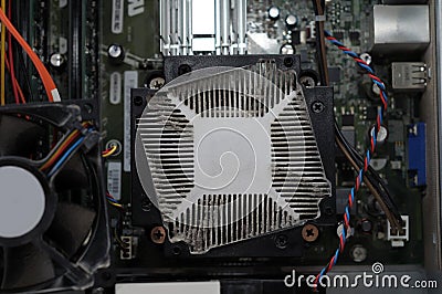 Dusty computer fan