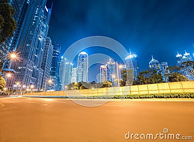Dynamic background of modern city at night