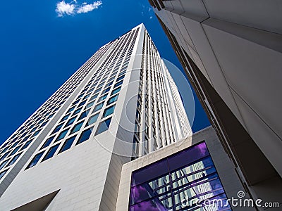 Dynamic skyscraper in Frankfurt, Germany