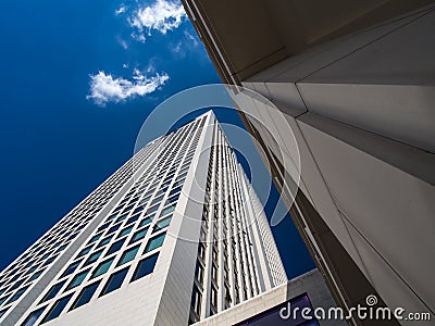 Dynamic skyscraper in Frankfurt, Germany