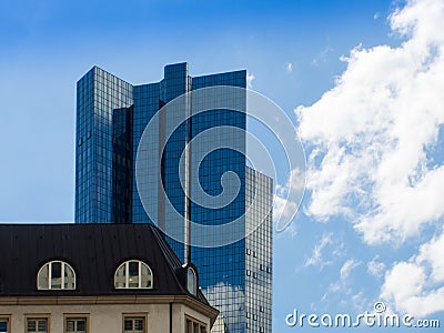 Dynamic skyscraper in Frankfurt, Germany