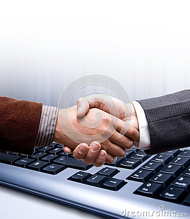 E-commerce hand shake