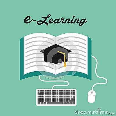 learning concept with icon design, vector illustration 10 eps ...