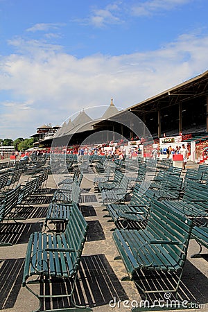 Early morninng at the track, Saratoga Springs,New York,2014