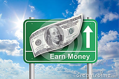 Earn money sign