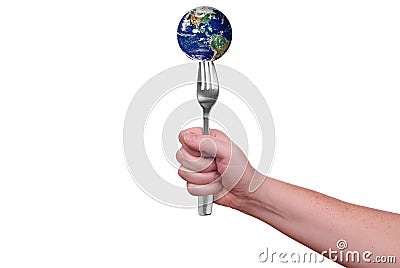 Earth on fork