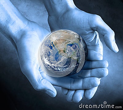 Earth Globe Hands Sustainable