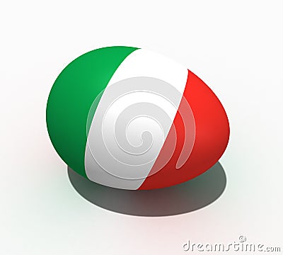 Easter egg - flag of Italy