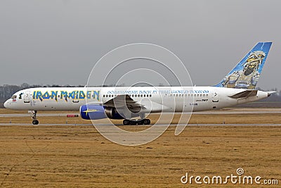 The Ed Force One with Iron Maiden on board