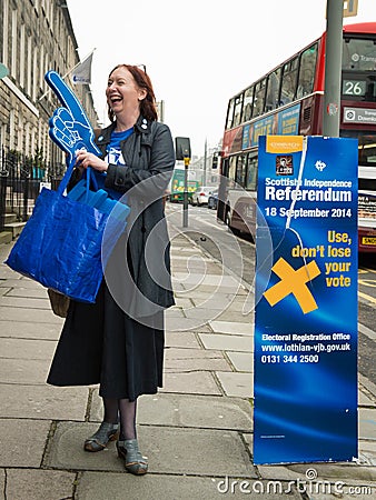 EDINBURGH, SCOTLAND, UK – September 18, 2014 - Independence referendum day