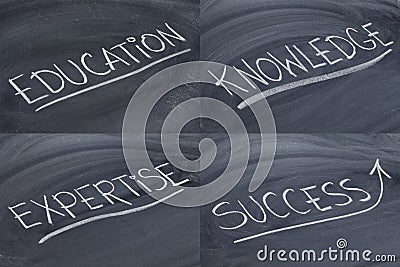 Education, knowledge, expertise and success