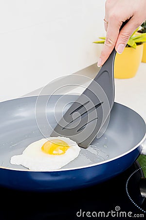 Egg in a frying pan