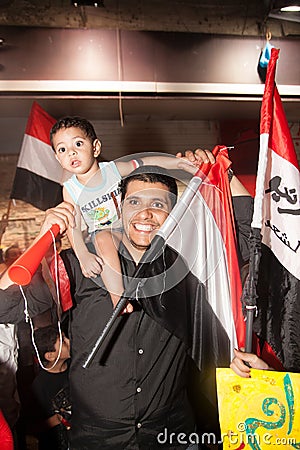 Egyptian family Sharing revolution