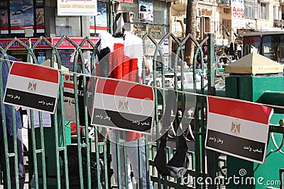 Egyptian flags revolution souvenirs in cairo egypt