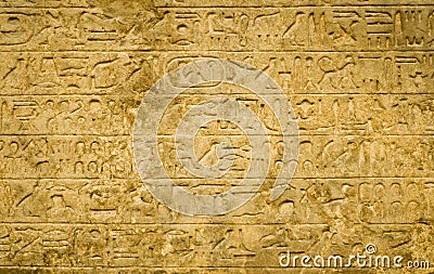 Egyptian hieroglyphics background