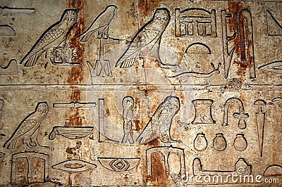 Egyptian hieroglyphs