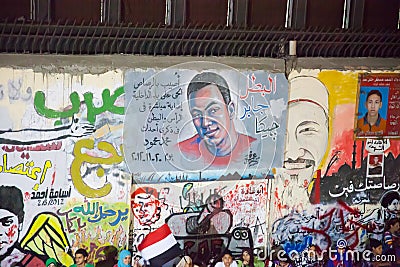 Egyptian revolution graffiti