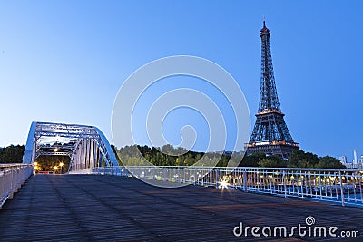 Eiffel tower at blue hour