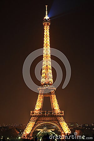 Eiffel Tower Light and Beam Show, Paris