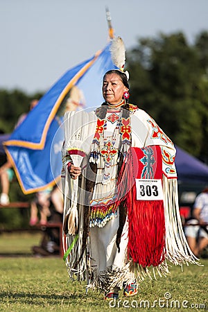 Elder Shawnee Indian Woman at Pow-wow