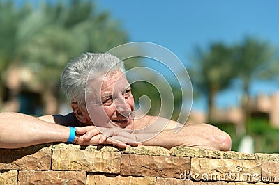 Elderly cute man