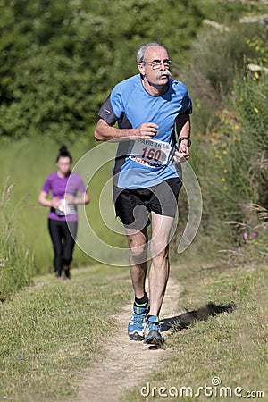 Elderly runner.