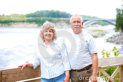 Elderly seniors couple