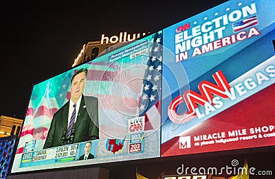 Election night in Las Vegas