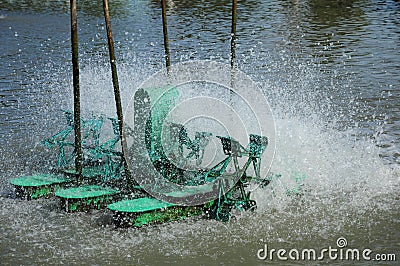 Stock Photo: Electric paddle wheel