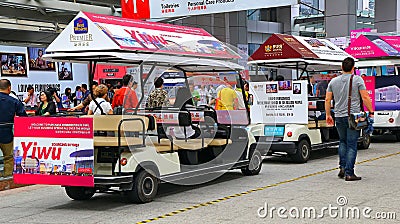 Electric shuttle cars of canton fair china