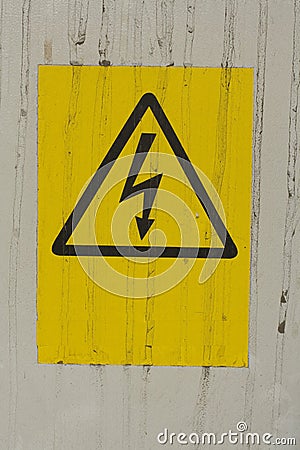 Electricity danger sign