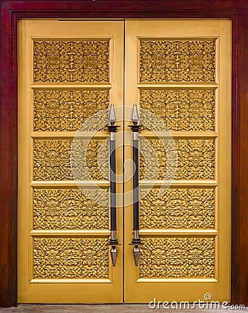 Stock Photography: Elegance wood carving door