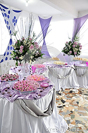 Elegant party food display