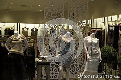 Elegant women clothing shop