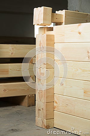 Element oа glued timber construction