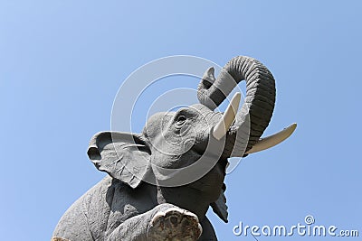 Elephant statue.