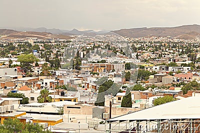 Elevated view of Chihuahua City, Mexico.