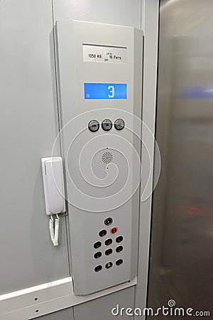 Elevator button control panel