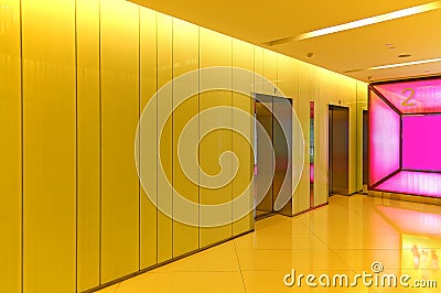 Elevator or lift lobby