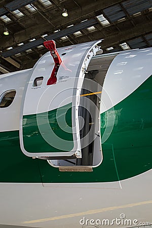 Emergency exit on an aircraft