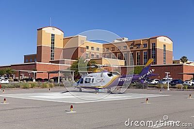 Emergency Helicopter at Southern Hills Hospital in Las Vegas, NV