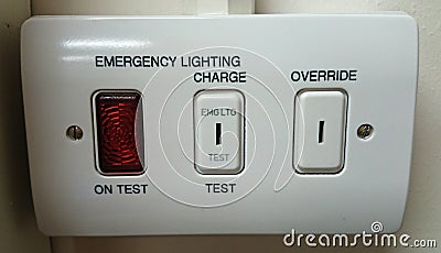 Emergency lighting switch