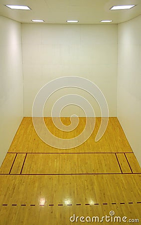 Empty Basketball Court Interior