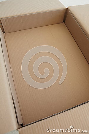 Empty cardboard box