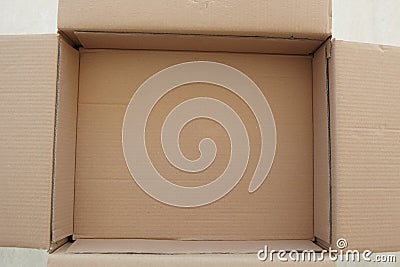 Empty cardboard box