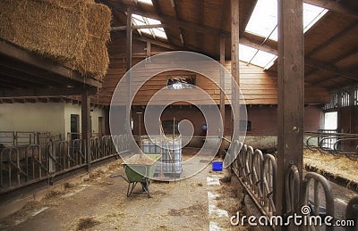Empty farm barn