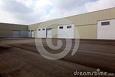 Empty logistics center