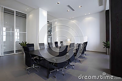 Empty Modern meeting room