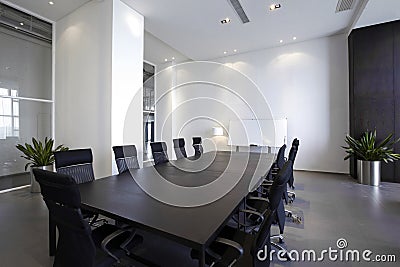 Empty Modern meeting room