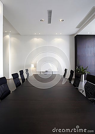 Empty Modern meeting room